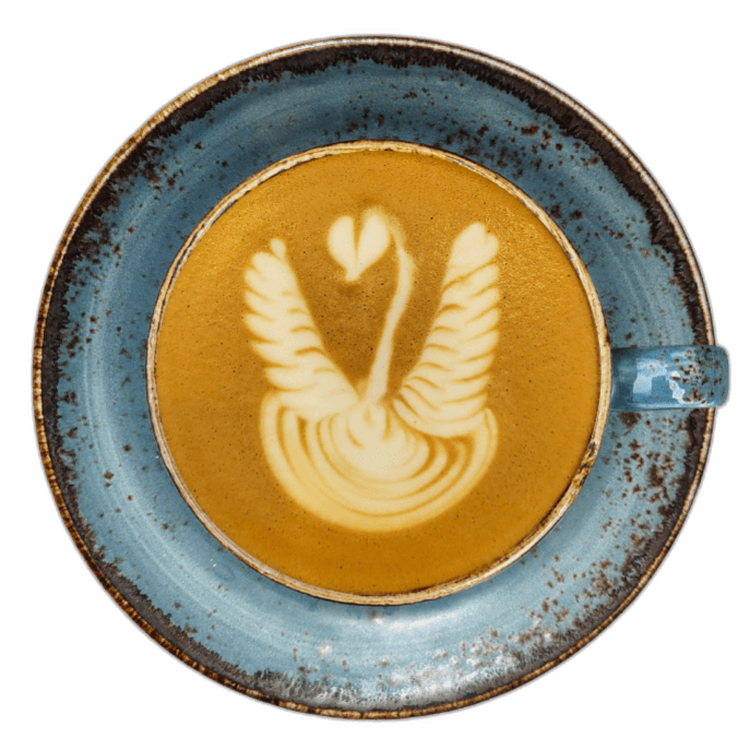 Latte art coffee